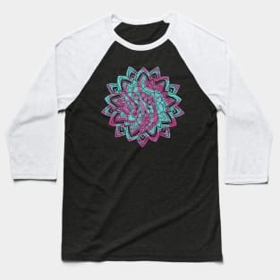 Flowers in Bloom- psychedelic Baseball T-Shirt